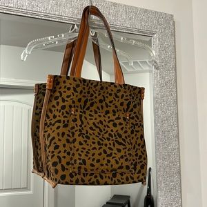 NWT Leopard Print Tote Bag